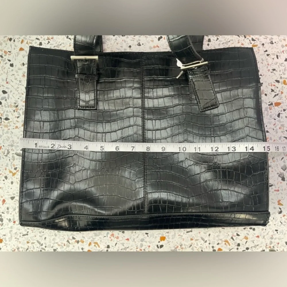 Naturalizer Black Laptop Bag Sleek Minimalist Design